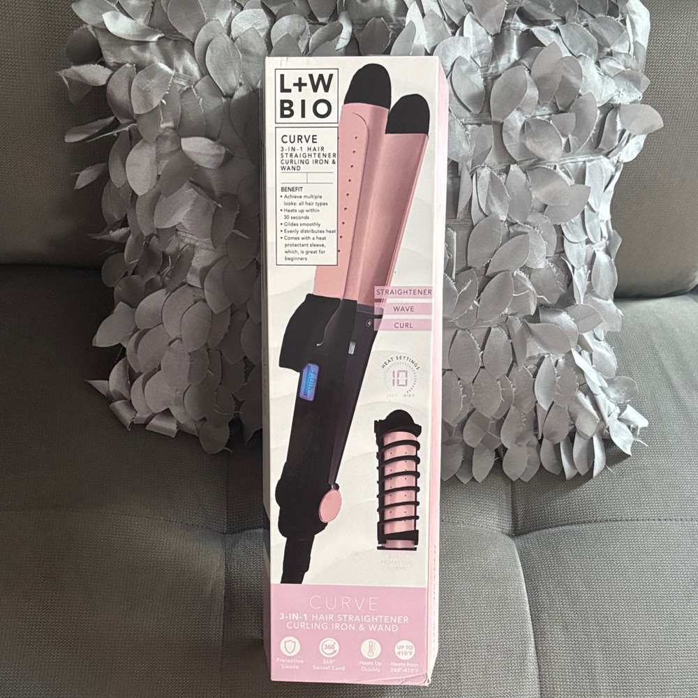 ❤️L+W Bio 3-in-1 Hair Straightener Curling Iron Wand